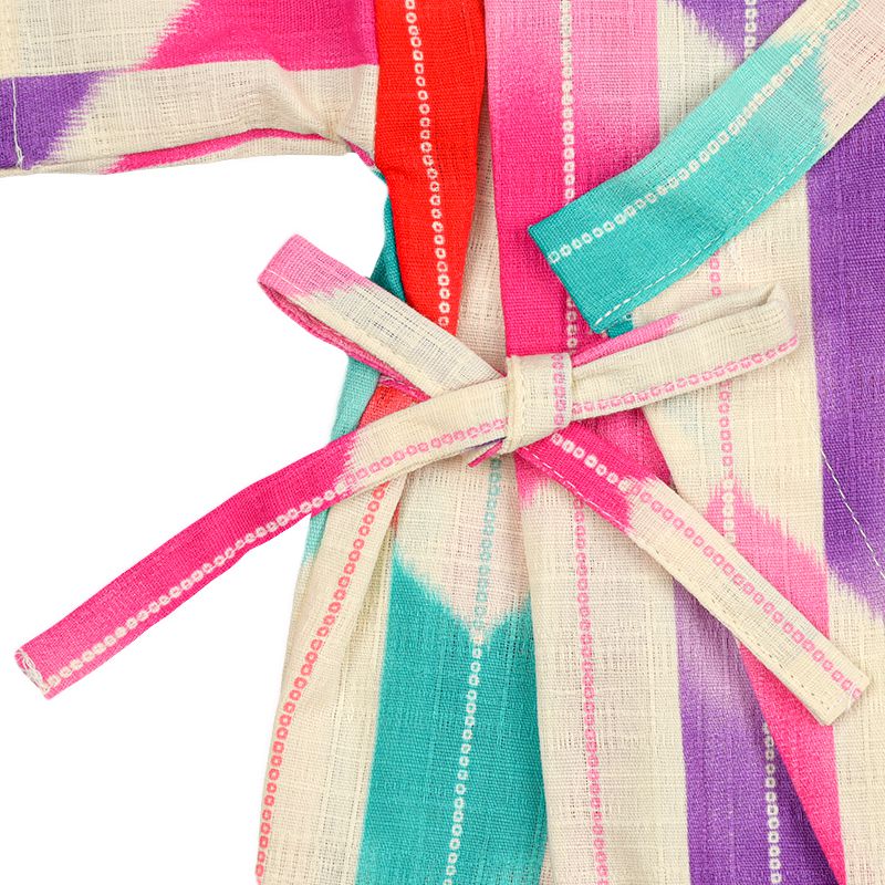 akachan honpo - 甚平包屁衣-箭羽紋-粉紅色