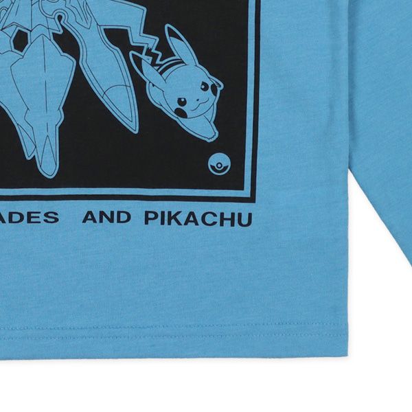 日本西松屋 - 寶可夢 圓領印花長袖上衣-紅蓮鎧騎-卡其