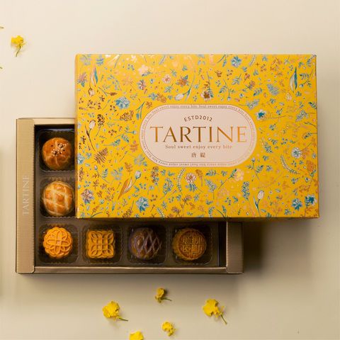 1盒就免運！信義區貴婦烘焙坊【唐緹 TARTINE】法式精緻Q心月餅