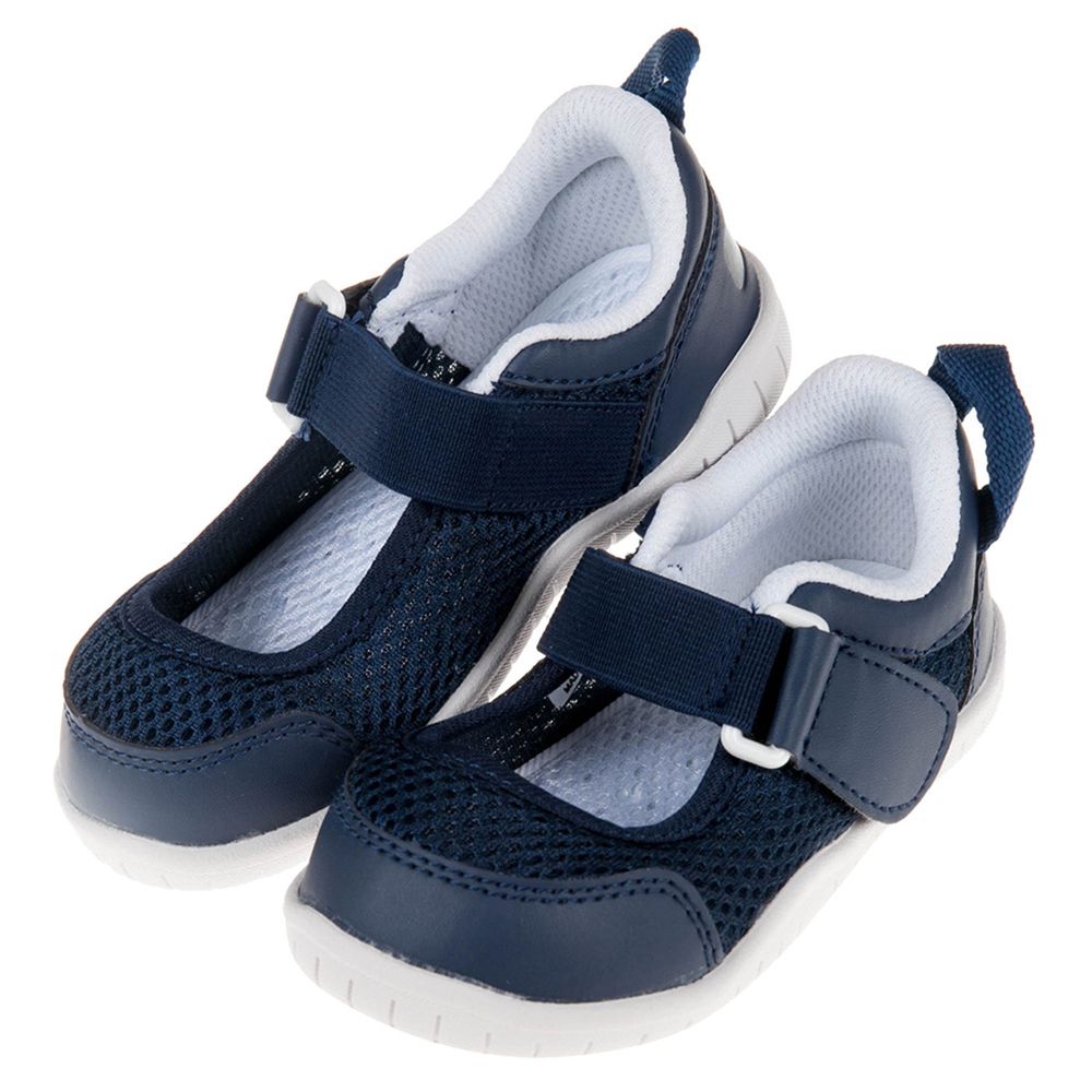 日本IFME - 日本IFME透氣網布深藍色兒童機能室內鞋