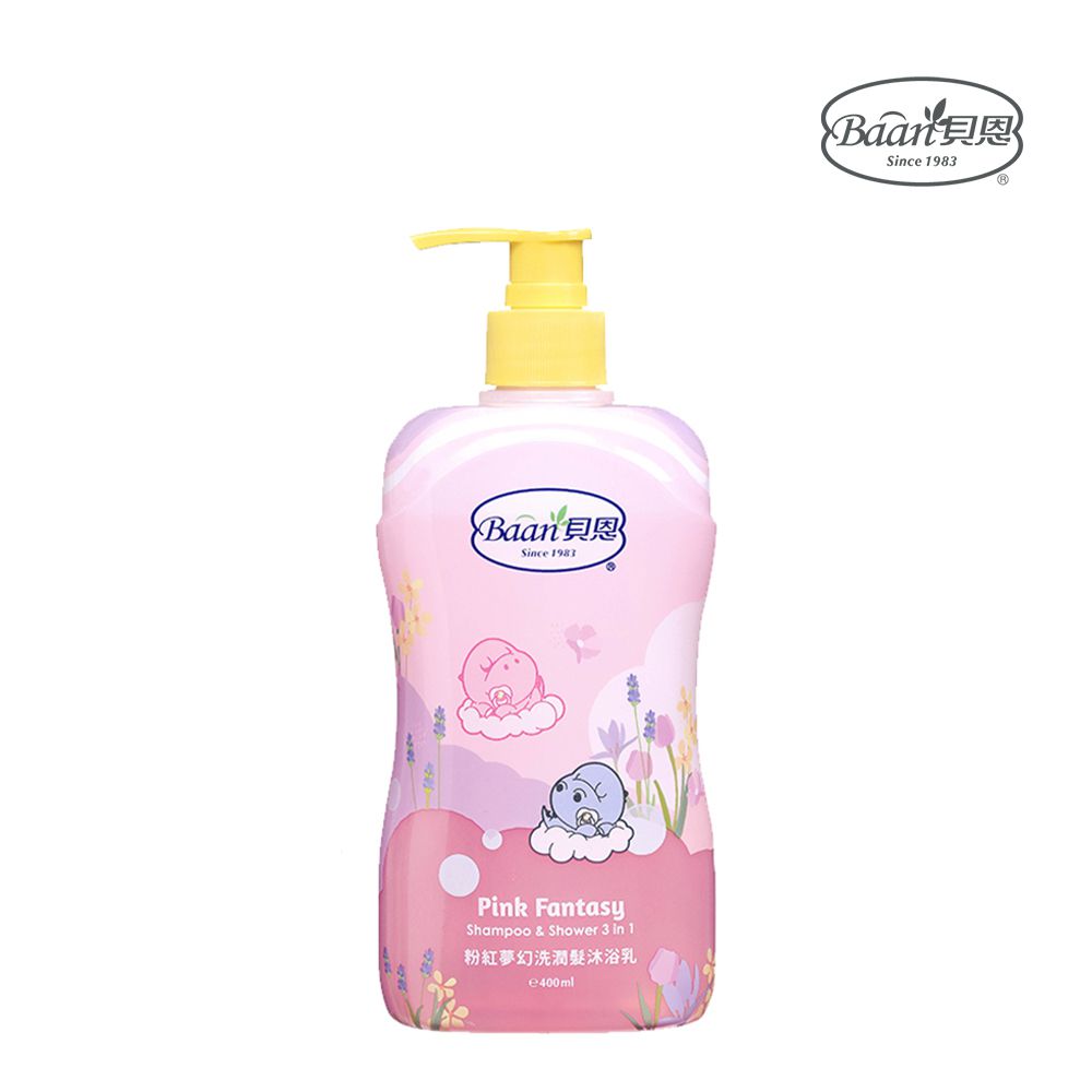 粉紅夢幻洗潤髮沐浴乳-400ml