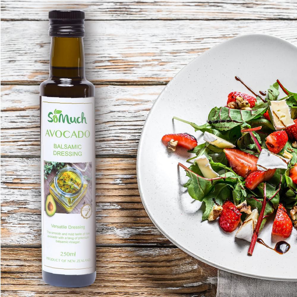 壽滿趣-紐西蘭Somuch - 頂級優惠兩件組-頂級冷壓初榨酪梨油+酪梨油醋醬-250ml*2