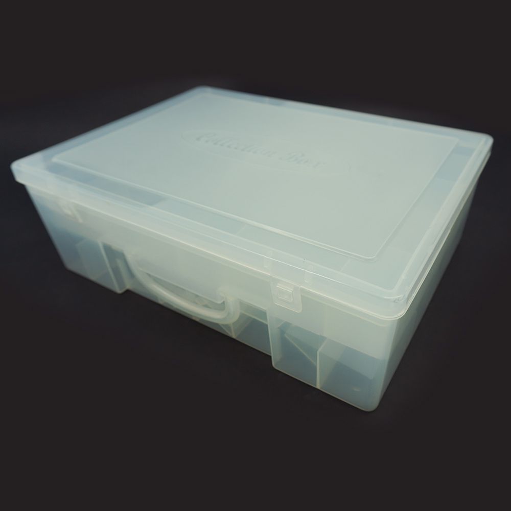 韓國 Color Story - 三層分隔拼豆收納盒(64格/透明/W34.5*L25.5*H11.5cm)