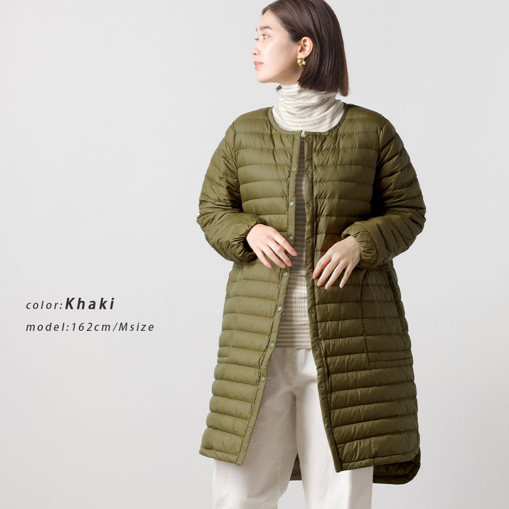 日本 OMNES - 90%羽絨 超保暖輕量長版羽絨外套-黑