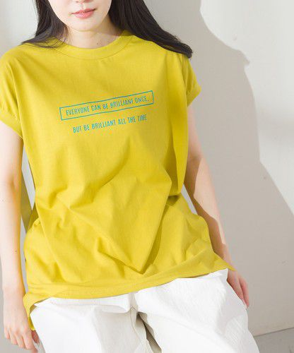 日本 Bou Jeloud - 100%純棉透氣簡約短袖上衣-焦糖橘