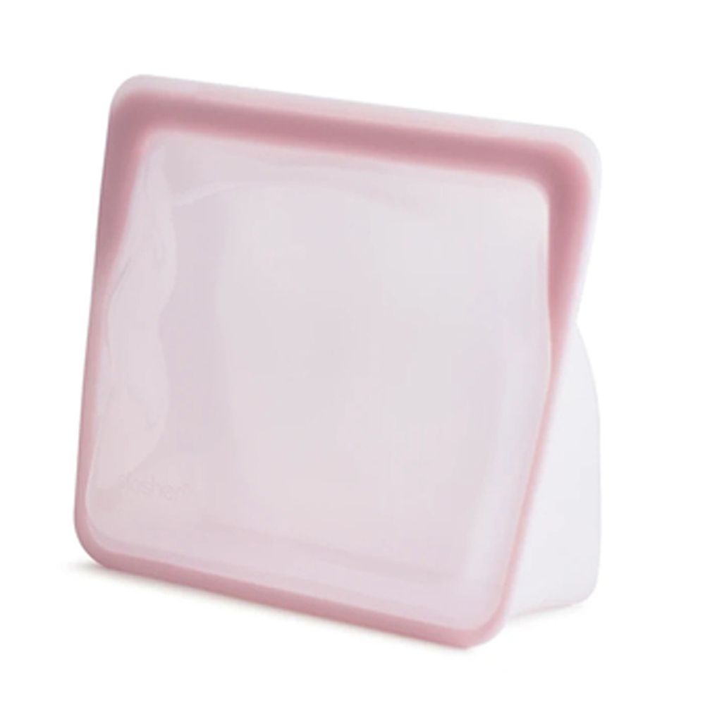美國 Stasher - 食品級白金矽膠密封食物袋-站站型-玫瑰石英粉 (1656ml)
