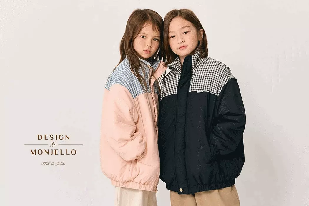 韓國 MONJELLO - (100%鴨絨)雪國來的長版羽絨外套-黑