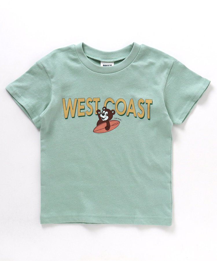 日本 BREEZE - 美式休閒風印花短袖上衣-GOOD DAY-檸檬黃