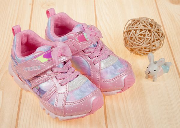 Moonstar日本月星 - 粉色彩幻超輕量兒童機能運動鞋