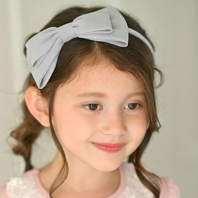 日本 Catherine Cottage - 優雅蝴蝶結雪紡緞帶髮箍-黑