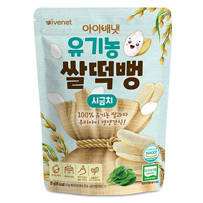 ivenet-艾唯倪 - 大米餅(6Ｍ+)-甜薯*2包+波菜*2包-30g/包