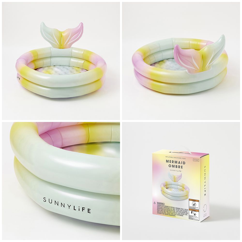 澳洲 Sunnylife - 充氣戲水池-暈染美人魚