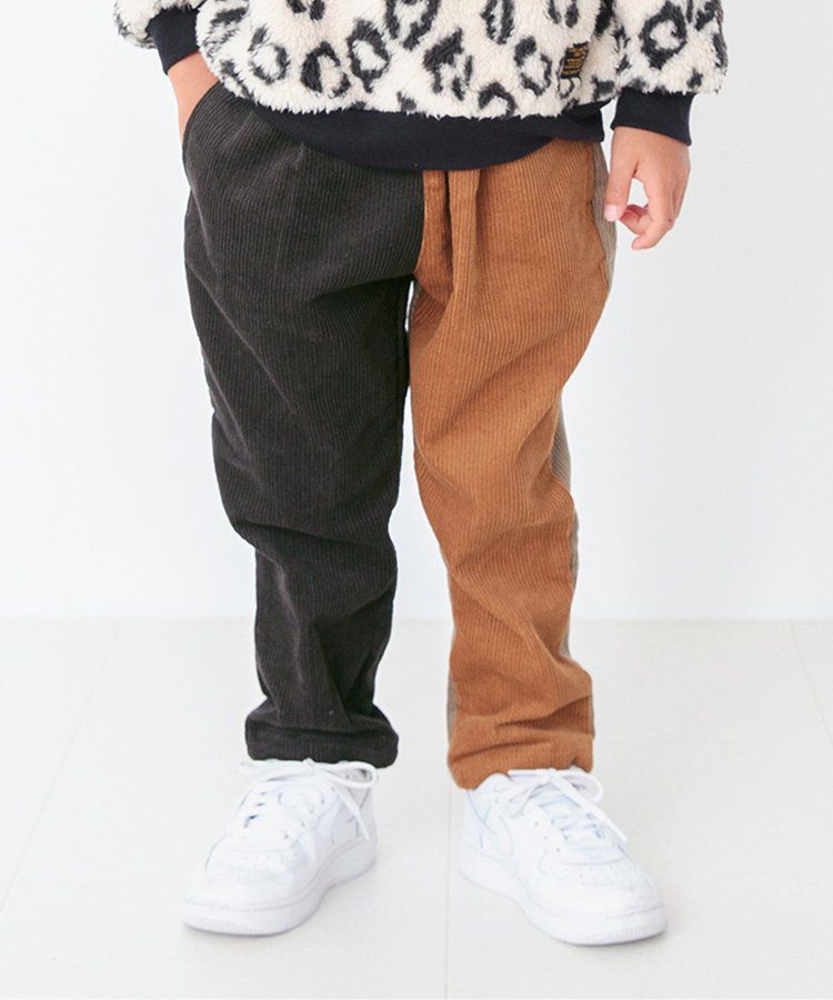 日本 BREEZE - 斜紋布保暖廚師褲-棋盤格-黑米