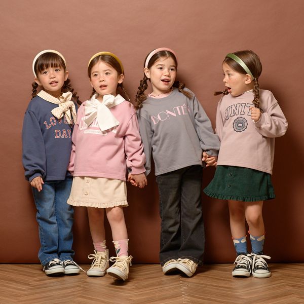 日本 Lycee mine - [推薦]定番百搭標語大學T-淺棕