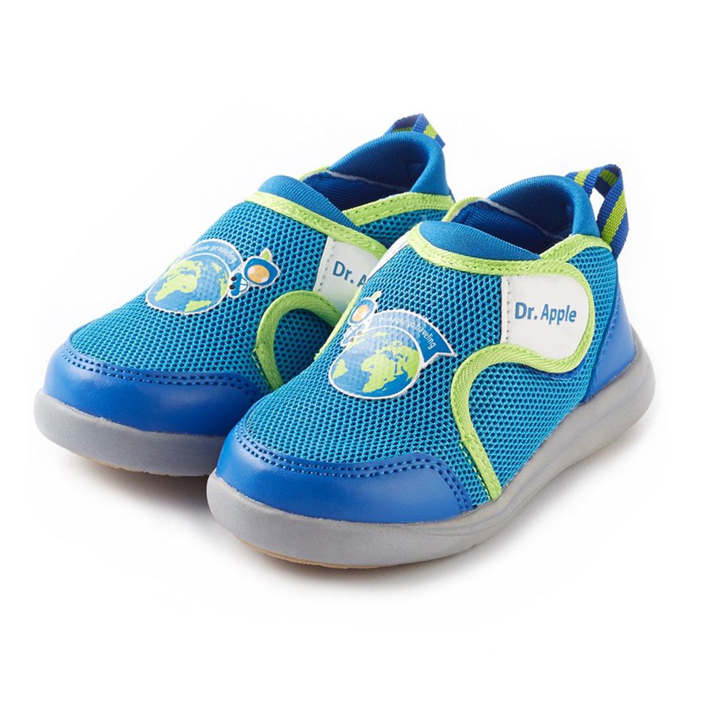 Dr. Apple - 機能童鞋-機能童鞋_環遊世界雙耳式黏扣帶童鞋-藍