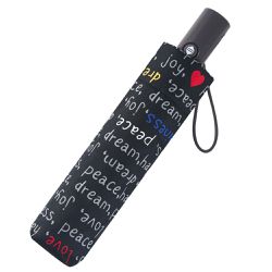 Rainstory - 抗UV個人加大自動傘-Love Peace-360g