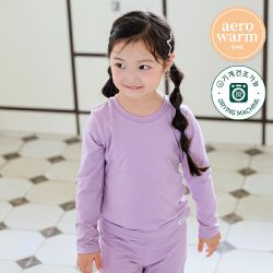 韓國 Ppippilong - aerowarm 保溫發熱長袖家居服-紫