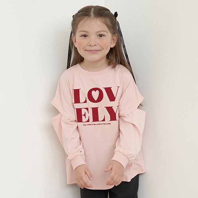 日本 Lycee mine - 休閒印花寬版開口長袖上衣-LOVLEY-薄荷綠