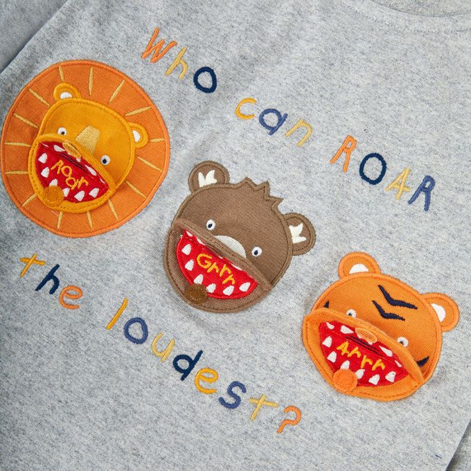 英國 JoJo Maman BeBe - 幼/兒童超優質100%純棉長袖上衣-野獸合唱團