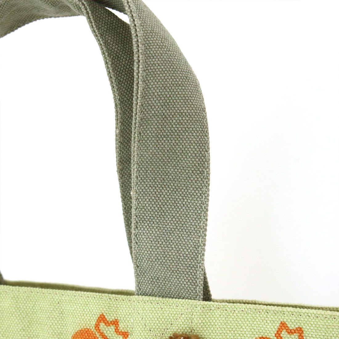 日本 TOMO - 可愛動物刺繡帆布包/提袋-貓咪眼睛-藍 (30×20×D10cm)