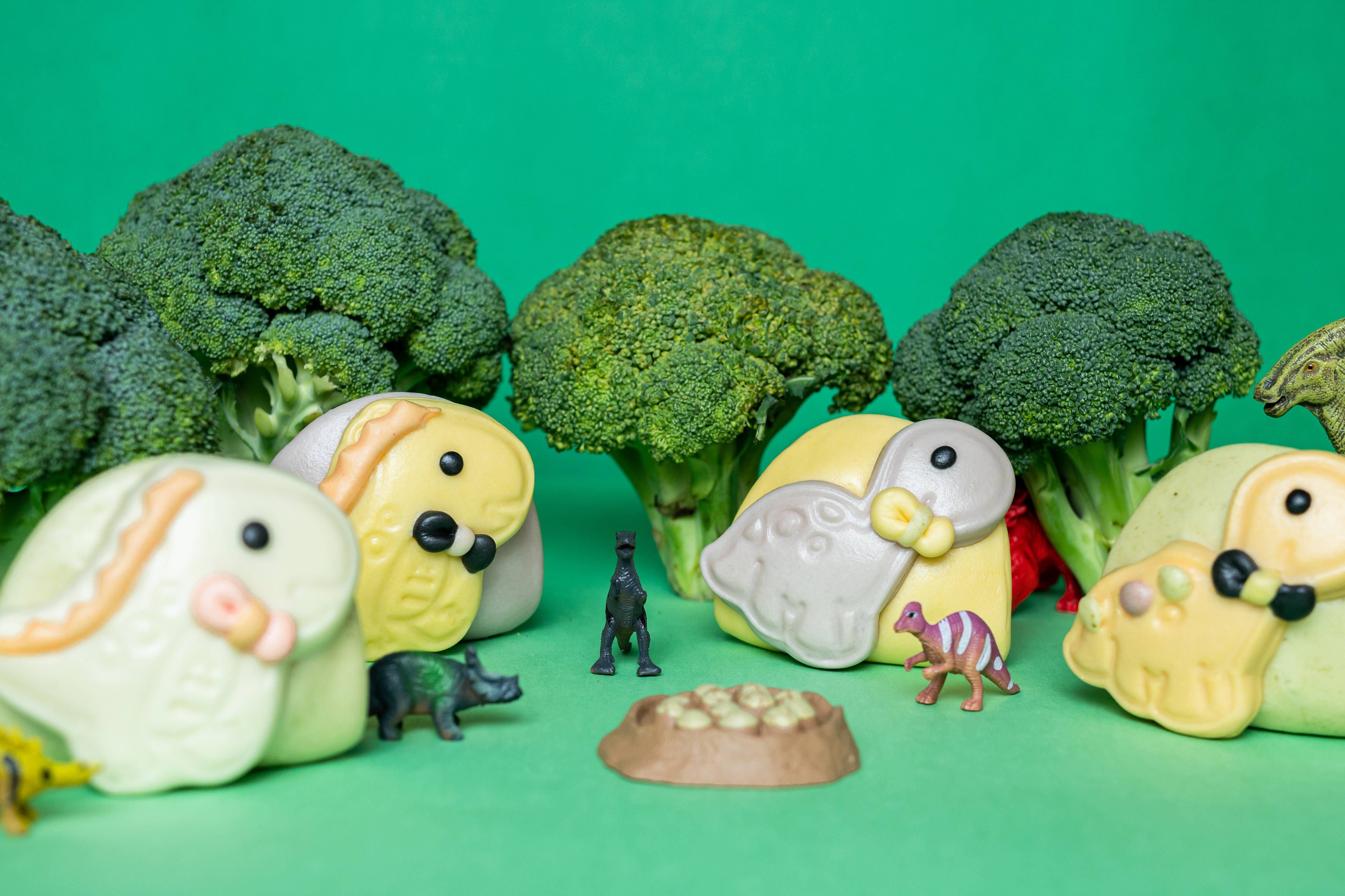 老甜媽手工饅頭 - 彩虹小恐龍造型刈包