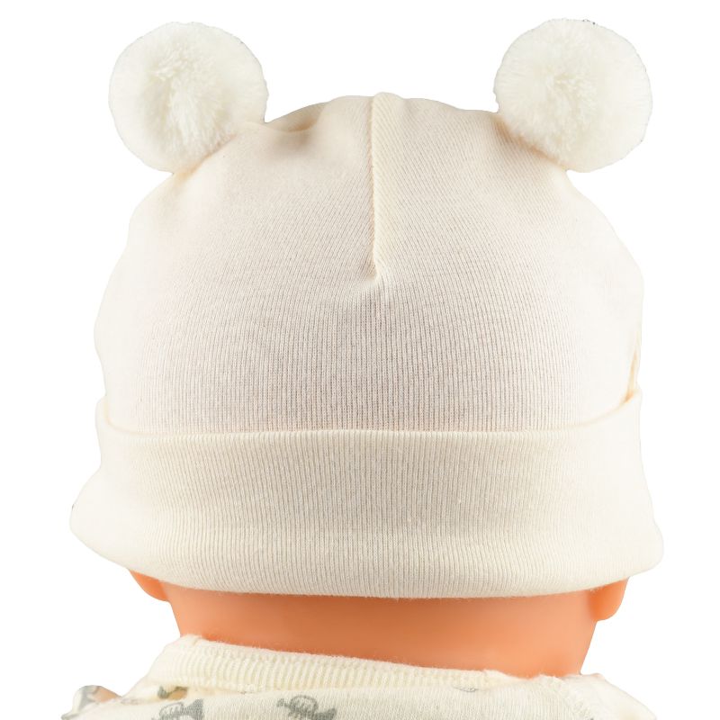 akachan honpo - 球球帽-米白色 (36～40cm)