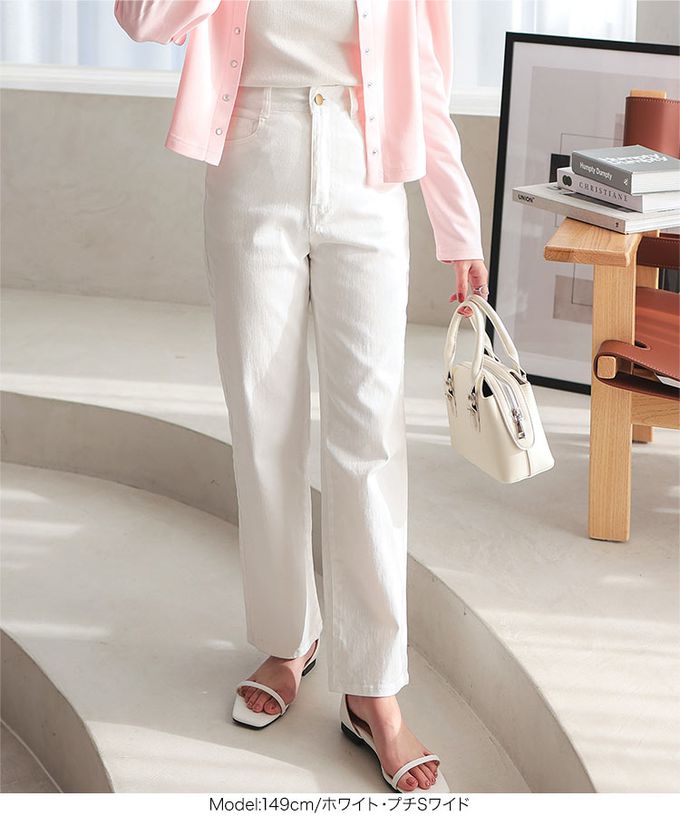 日本 Kobe Lettuce - 涼感素材高腰美腿牛仔褲-(可選版型)-淺藍