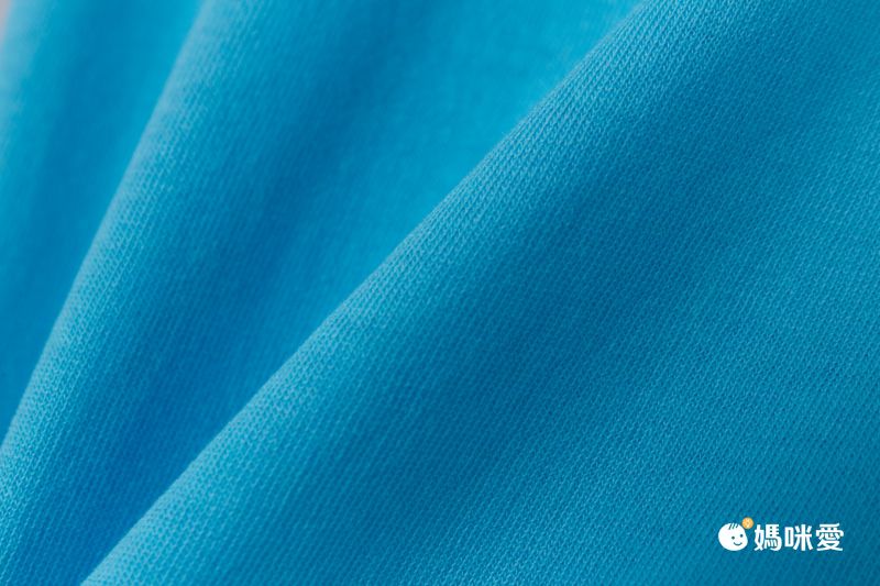 日本西松屋 - 華夫格異素材絲帶長袖上衣-白x藍紫