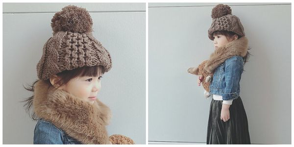 日本專櫃質感造型毛帽～日系萌娃必備！ ✿