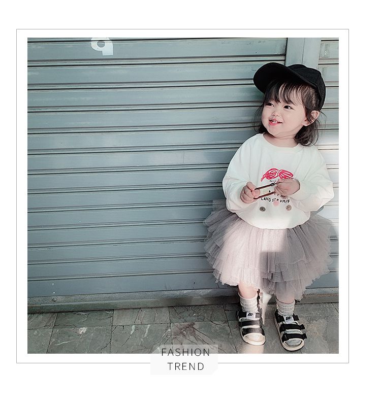 超萌澎澎網紗短裙-白色