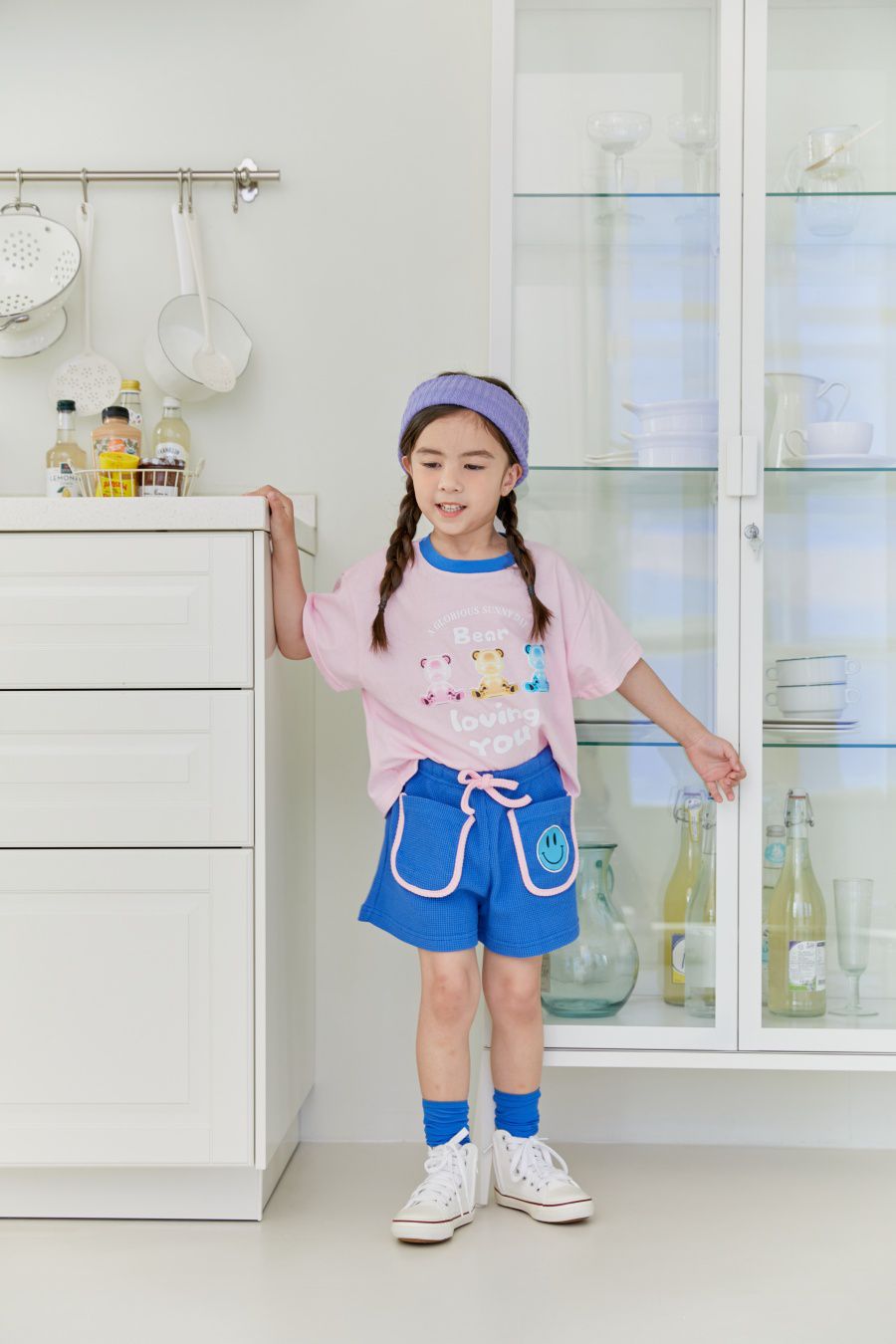 韓國 MINIATURE - LOVING熊熊T-粉紅