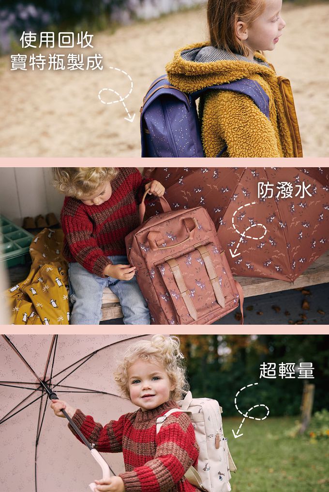 荷蘭 FRESK - 北歐風設計可愛小後背包-小背包-北極熊