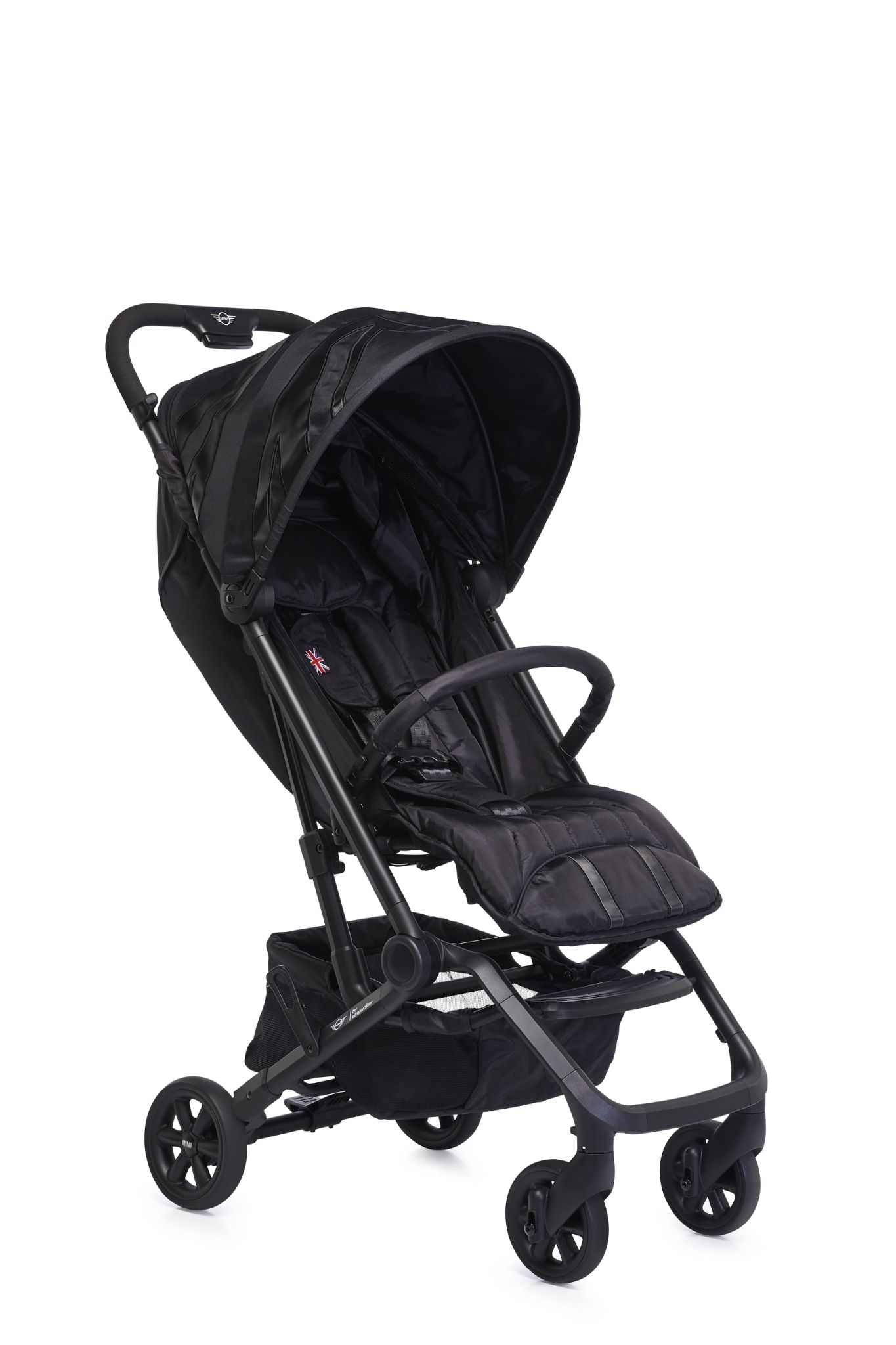 荷蘭 easywalker - Mini by Easywalker Buggy XS-黑色-贈送(肩背帶.蚊帳.收納提袋.前扶手.雨罩)