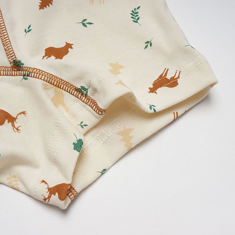 Annypepe - 男童純棉鹿四角褲-米黃 (160)