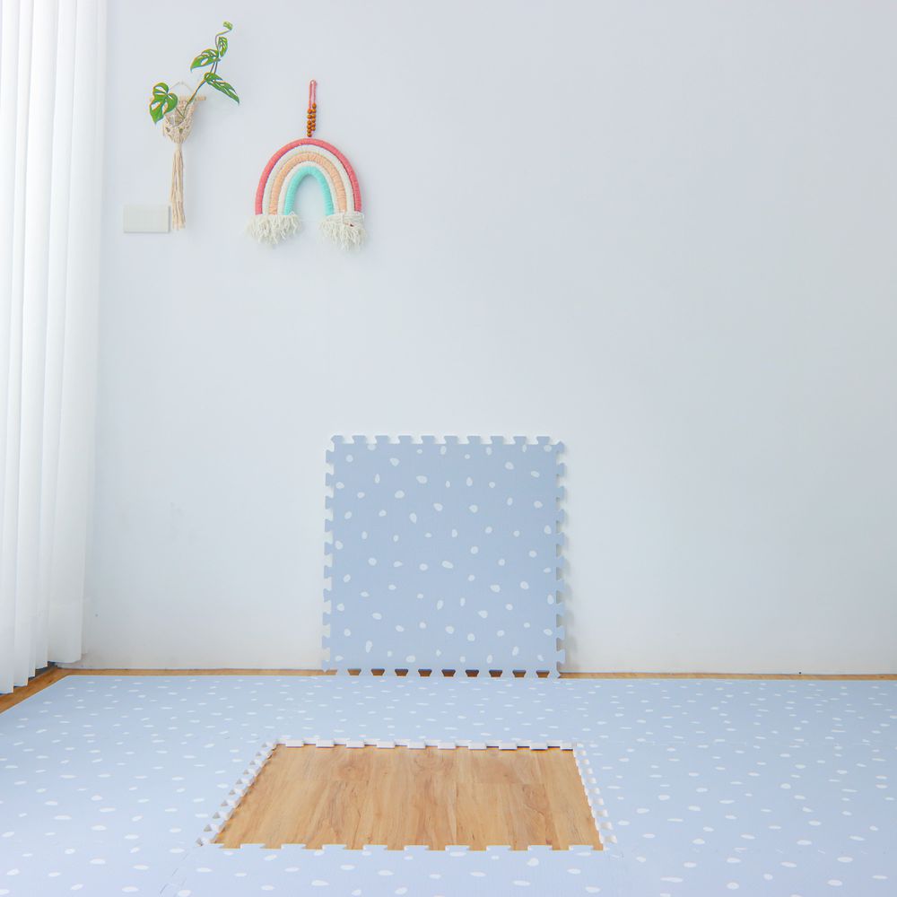 海上絲路-波爾卡系列巧拼-淺藍色 (單片62*62cm)-六片入