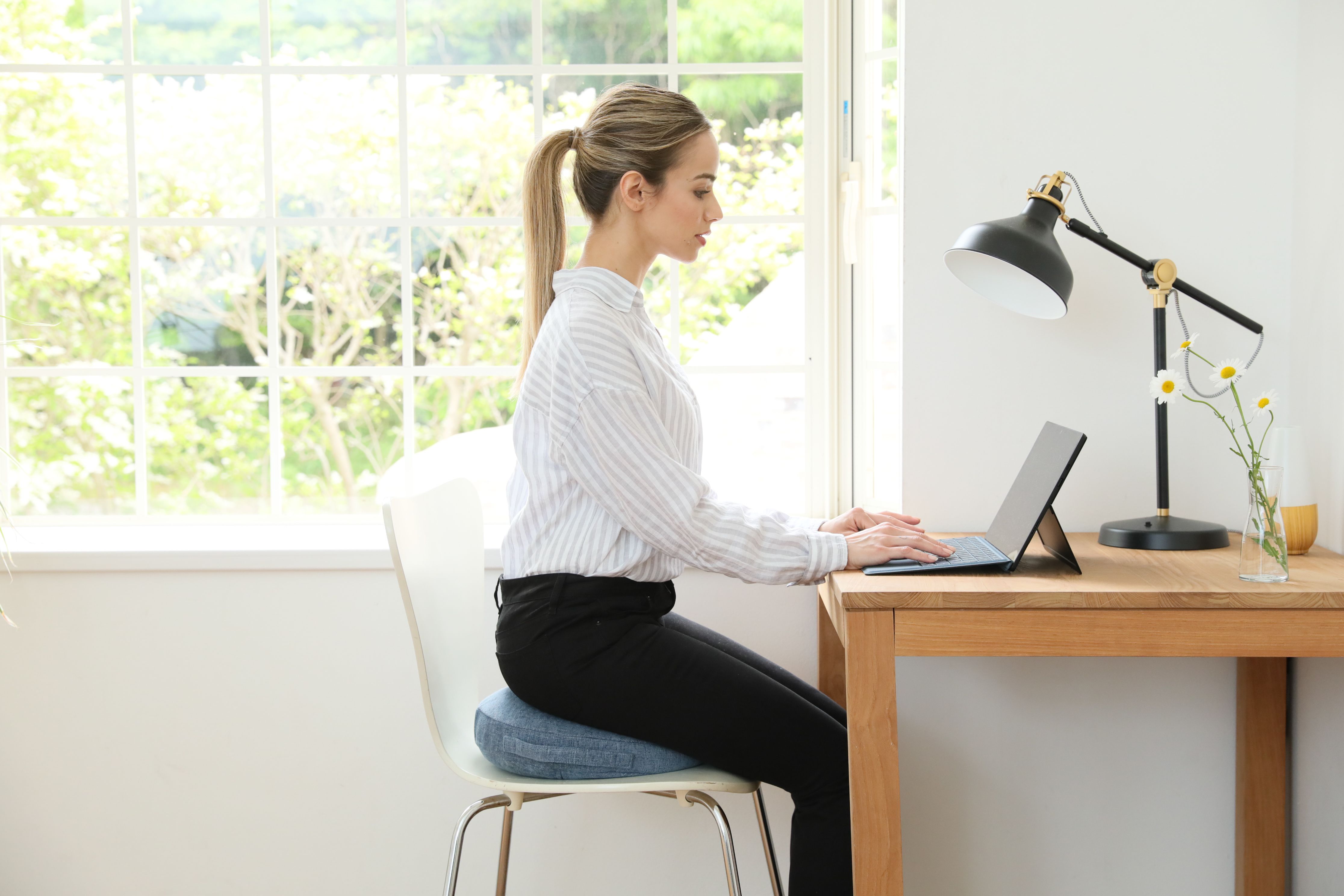 日本gymterior - 充氣平衡坐墊-天藍 (小)