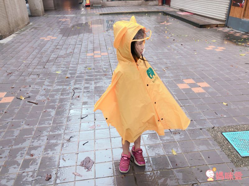 SMALLY - 兒童雨衣-雨披式-黃色