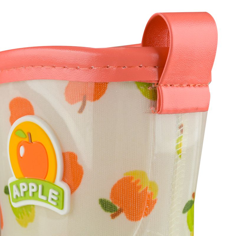 akachan honpo - 雨鞋 左右腳易分辨-蘋果-粉紅色