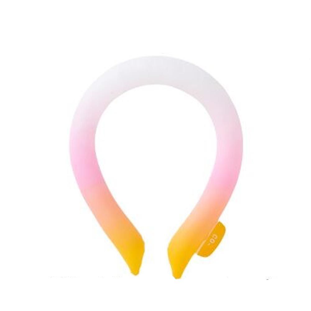 日本小泉 - 降溫神器涼感環-大人款-漸層粉橘 (14×17cm(内側一圈約32cm))