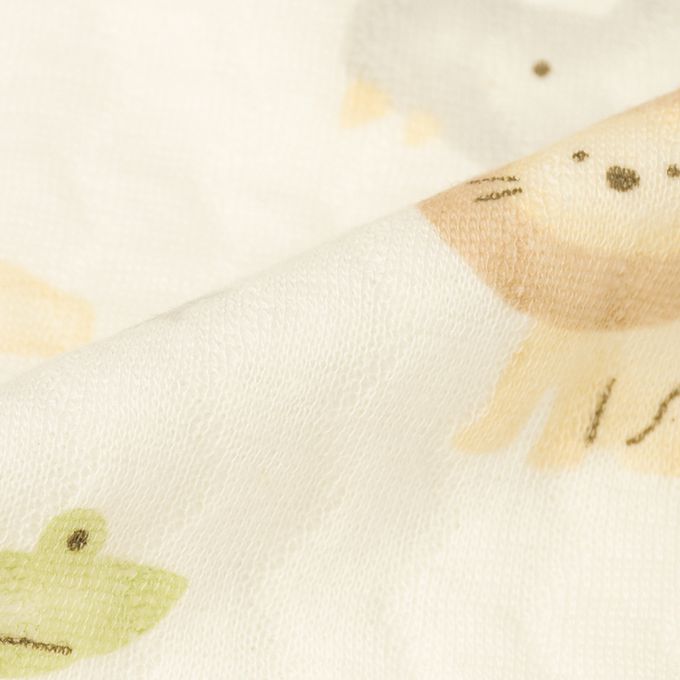 akachan honpo - 連身衣-水彩 動物-咖啡色