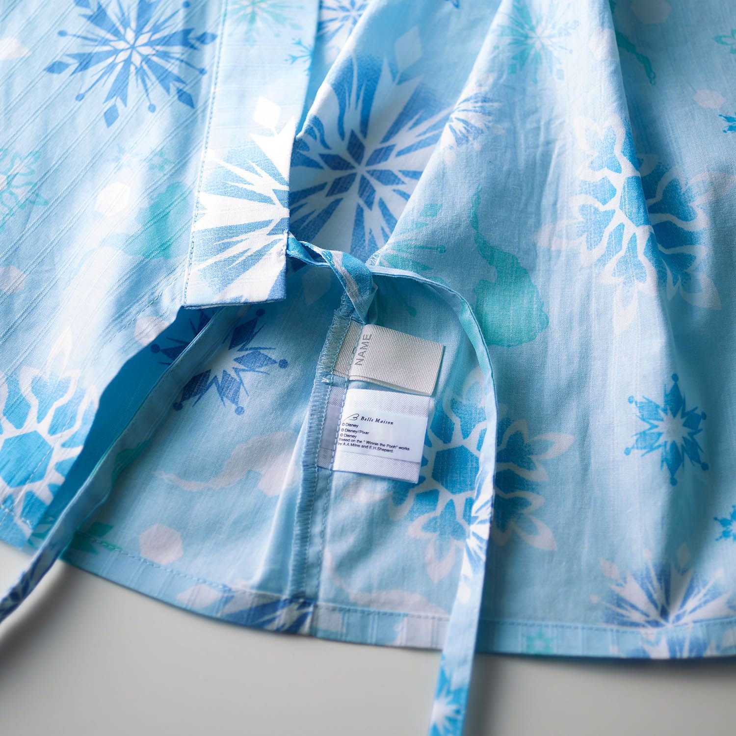 日本千趣會 - 迪士尼 可當洋裝穿的2 WAY浴衣組合-冰雪奇緣-水藍