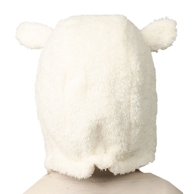 akachan honpo - 刷毛帽-動物-米白色