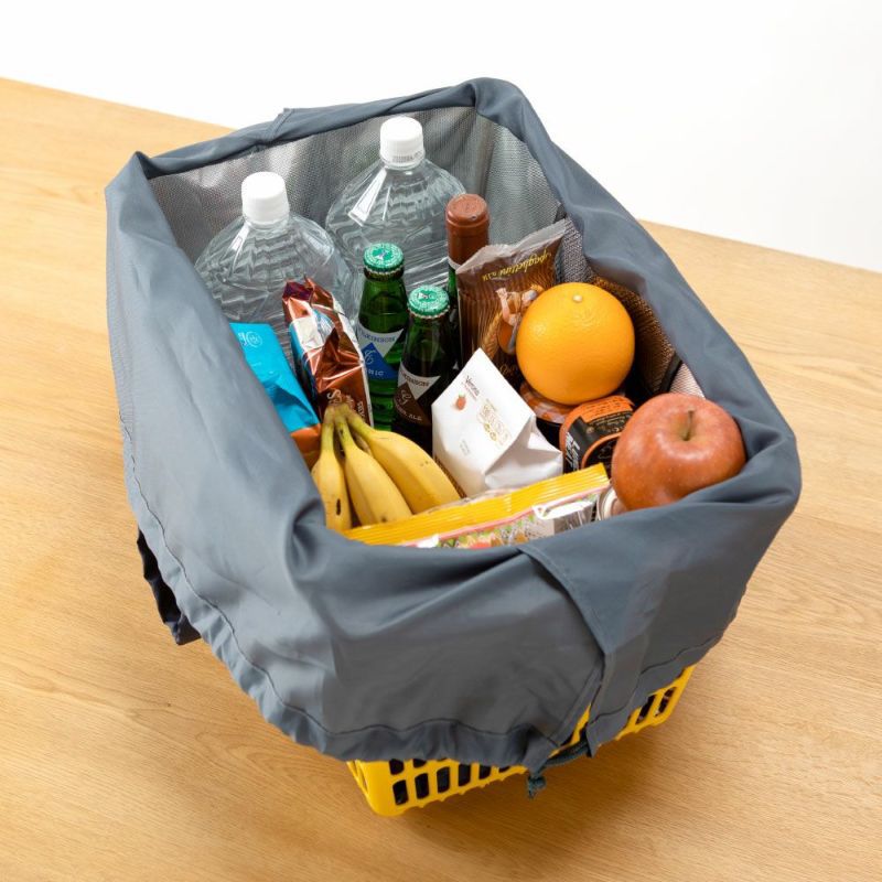 日本 IROHA - 萬用大容量可折疊保冷袋/購物袋(容量20L/耐重20KG)-植物 (40x28x20cm)