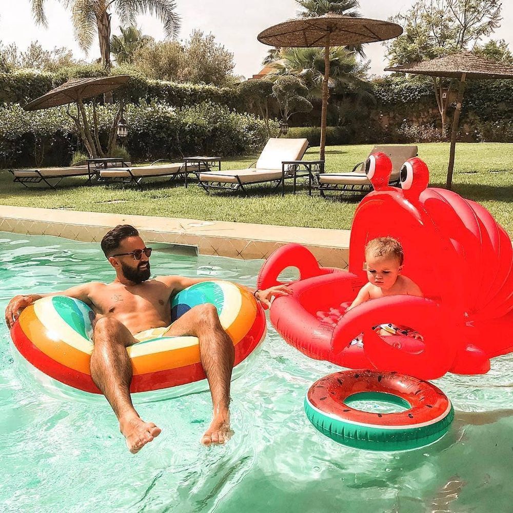 澳洲Sunnylife - 兩用兒童充氣游泳池/浮床-遮陽款-獨角獸