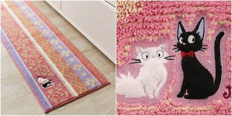 日本千趣會 - mini labo 去泥污腳踏墊-法蘭西花朵-藍綠