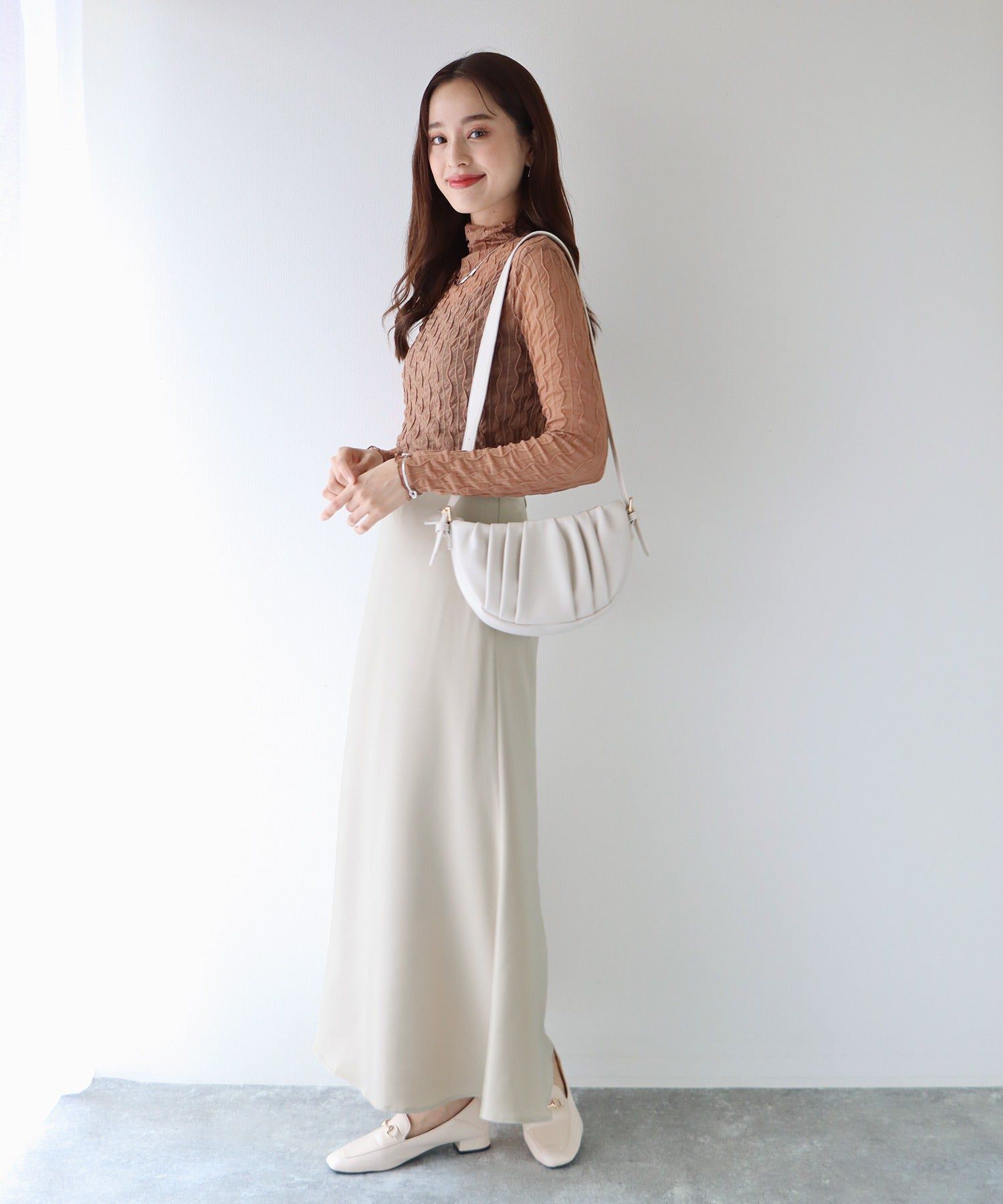 日本 BLUE EAST - [熱銷推薦] 甜美百搭修身剪裁長裙-果綠