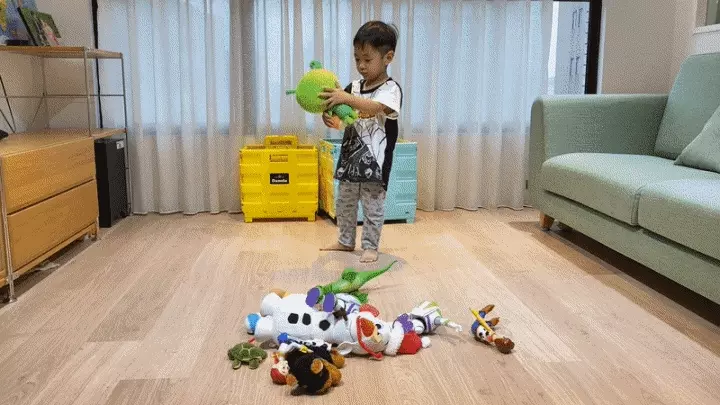 韓國 Damda - 購物車-57L/承重30kg-天藍+黃-42X36.5x40cm