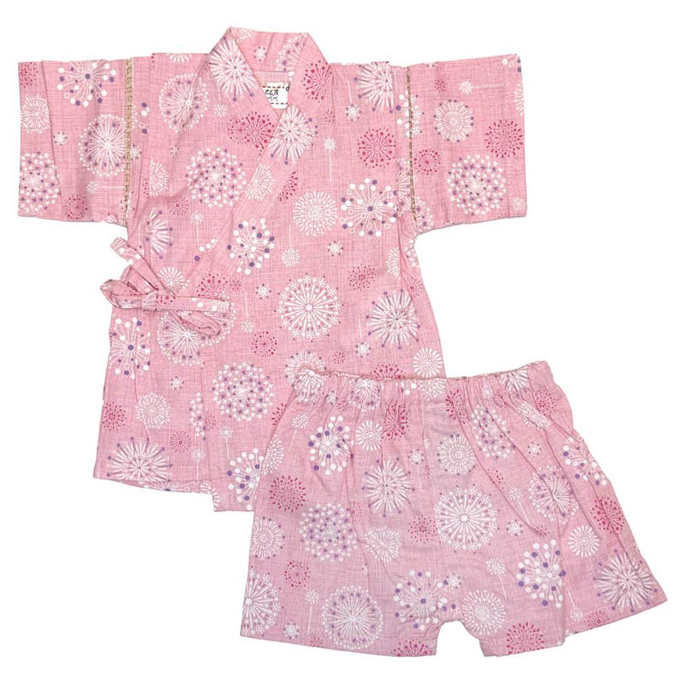 兩件式甚平-粉色