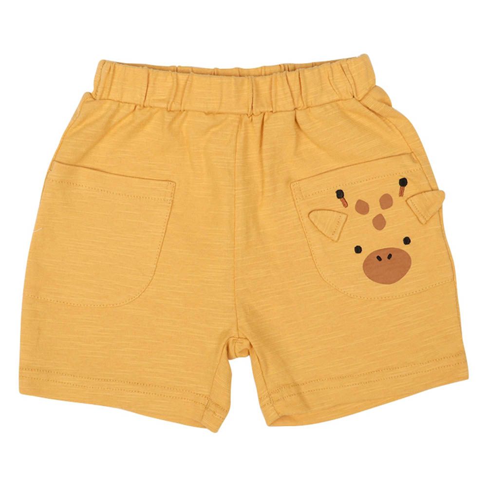 短褲-動物-黃色