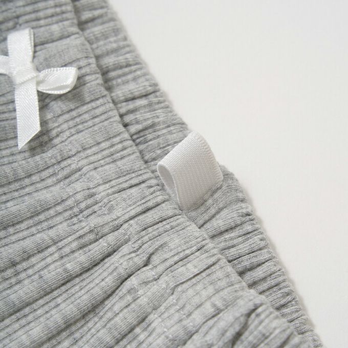 日本 Lycee mine - 下擺酷甜薄紗合身九分褲-黑